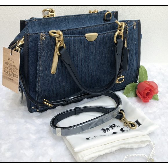 Coach Bags Nwt Coach Quilted Denim Dreamer 5362 Satchel Crossbody